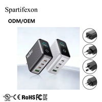 Chargeur rapide intelligent GaN 148W avec écran numérique et plusieurs ports USB-C - Alimentation universelle pour téléphones et ordinateurs portables