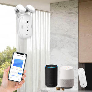 บลูทูธม่านไฟฟ้าและรางเสียง <span class=keywords><strong>Wifi</strong></span> รีโมทคอนโทรลไร้สายที่เปิดม่านอัตโนมัติสมาร์ทม่านหุ่นยนต์ - Product Image 5