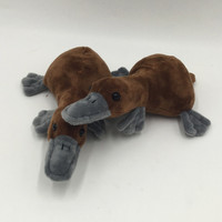 Jouet en peluche personnalisé en forme d'oiseau de mer (platypus) ultra doux en coton PP pour le soulagement du stress, lavable