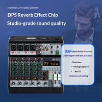 Console de mixage audio BHA M4X 4 canaux avec 99 effets DSP, interface USB, pour DJ, diffusion en direct, performance en soirée, nouvelle arrivée