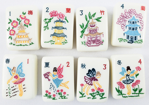 Nouvel ensemble de Mahjong américain en acrylique « Mother Nature » 2026, lettrage casino, tuiles de Mahjong pour adultes, divertissement - Product Image 5