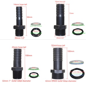 Adaptador de Drenaje para Tanque de Agua, Acuario, Tanque IBC, Barril de Lluvia para Jardín, Conector de Manguera de 25 mm - Product Image 2