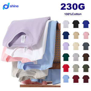 T-<span class=keywords><strong>shirt</strong></span> unisexe surdimensionné en coton 230G 20s sans couture latérale, personnalisable avec votre propre marque, pour femmes et hommes - Product Image 2