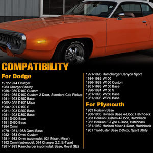 4x feu de garde-boue avant arrière LED pour <span class=keywords><strong>Dodge</strong></span> <span class=keywords><strong>Charger</strong></span> Aspen Coronet Dart Ramcharger Challenger Rallye Omni W100 W450 D100 - Product Image 2