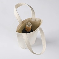 Sac à vin en toile blanc en gros, 1 bouteille, réutilisable, écologique, sac cadeau pour champagne avec logo personnalisé, petite taille