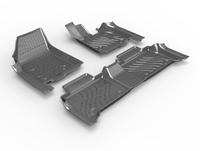 Tapis de sol de luxe en fibre de carbone pour Chery Jaecoo J7 2025, modèle conduite à droite, ensemble complet, facile à nettoyer, excellente qualité