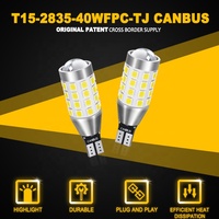 Ampoule LED de voiture JIACHI nouvelle génération CE RoHS T15 T16 Canbus 5.6W 2835Chip 40SMD avec lentille de projecteur, feux de recul blancs
