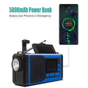 Radio Portátil Multifuncional de Banda Completa FM/AM/WB para Emergencias y Desastres con Carga de Teléfono y Linterna - Product Image 4