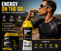 Gel Énergétique Athlétique pour la Récupération, la Réparation Musculaire, la Reconstitution, l'Équilibre, l'Entraînement et l'Hydratation Pendant l'Entraînement
