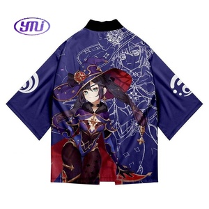 Klee Zhong Li Ke Qing Paimon Xiao <span class=keywords><strong>Cosplay</strong></span> <span class=keywords><strong>barato</strong></span> Impresión 3D Haori Ropa de dibujos animados <span class=keywords><strong>Anime</strong></span> Kimono Capa Raiden Shogun - Product Image 6