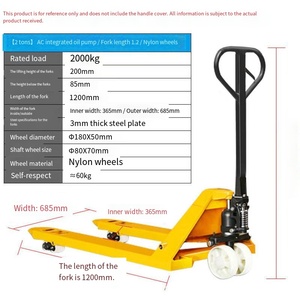 Transpallet Idraulico Portatile Multifunzione Manuale per <span class=keywords><strong>Movimentazione</strong></span> <span class=keywords><strong>Merci</strong></span> - Product Image 4