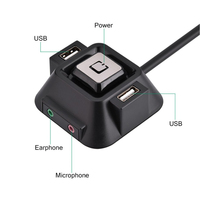 Contrôleur d'alimentation filaire de bureau pour PC ON/OFF Reset HDD Button Switch Accessoire d'ordinateur