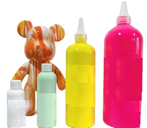 Factory Wholesale Fluid painting Acrylic Paint 60ml fluid DIY bear for Kid Student Painted Creative Fluid Bear Paints