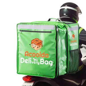 Mochila térmica isolada para recipientes de alimentos, saco térmico à prova d'água para entrega de alimentos