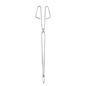 Pinzas para barbacoa de acero inoxidable, herramienta multiusos resistente al calor de 55cm para cocinar al aire libre, para manejar fuego y carbón en campamentos - Product Image 2