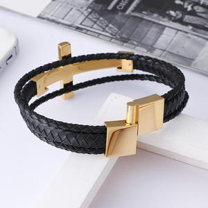 Fashion Jewelry <b>Bracelet</b> Bangle For Women Fine Jewelry <b>Bracelet</b> Bangle Stainless Steel Jewelry <b>Bracelet</b> Jewellery <b>Leather</b> Cross - Product Image 1