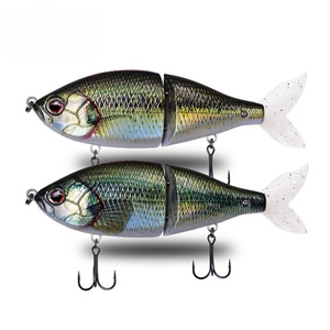 Nouveau produit 2024, leurre <span class=keywords><strong>de</strong></span> pêche en plastique articulé <span class=keywords><strong>de</strong></span> 150 mm, 56 g, coulant, obèse, <span class=keywords><strong>chasseur</strong></span>, queue souple, 2 sections, jerkbait, swimbait - Product Image 4