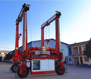 Profession eller werksseitiger elektrischer Portalkran Doppel balken 100 Tonnen Nennlast 10m maximale Hubhöhe für Gummireifen - Product Image 3