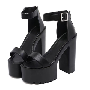 Sandalias de Mujer con Plataforma y Tacón Grueso de 15 cm, Novedad de Verano 2023, para Baile, Discoteca, Talla 40 - Product Image 6