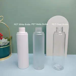 Pulvérisateur à brouillard en plastique PET, avec pompe à lotion, vide, bouteille blanche, galvanisé or, pour emballage cosmétique, 30ml — 150ml, 10 pièces