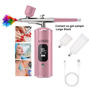 Aerógrafo Inalámbrico Portátil Automático con Compresor y Pantalla LCD Inteligente, <span class=keywords><strong>Pistola</strong></span> Pulverizadora Recargable para Arte <span class=keywords><strong>de</strong></span> Uñas, Pintura, Pasteles y Maquillaje - Product Image 1