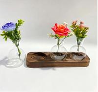 Vase en verre décoratif fait main pour salon, vase en verre de haute qualité
