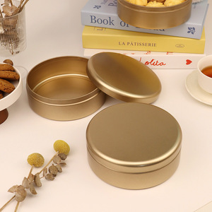 Envase Redondo de Hojalata Personalizado de 145*52 mm, Caja de Metal Vacía para Envasar Alimentos, Lata de Metal para Galletas, Chocolate, Café, Té con Tapa - Product Image 1