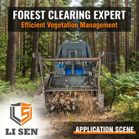 Trinciatrice Industriale Forestale per Skid Steer, Riciclatore di Legno, Cippatrice per Uso Agricolo e Frutteto