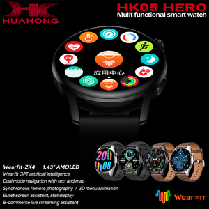 Reloj Inteligente HK06 HERO AI Wearfit GPT con Monitor de Sueño, Monitor de Salud, Cámara Remota, Transmisión <span class=keywords><strong>en</strong></span> Vivo, Asistente, Resistente al Agua IP67, Silicona - Product Image 2