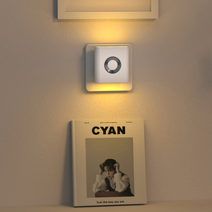 Luz Nocturna LED con Sensor de Control de Luz Cálida <span class=keywords><strong>para</strong></span> Dormitorio, Mesita de Noche, Ilumina el <span class=keywords><strong>Camino</strong></span> <span class=keywords><strong>para</strong></span> un Sueño Seguro - Product Image 1