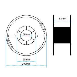 Kingroon ABS Filament nhà máy 3D máy in Filament 1.75mm 1kg chiều chính xác +/- 0.02mm phù hợp cho fdm 3D máy in - Product Image 3