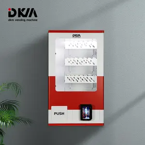DKM Factory Wholesale Lock Lcd Display Hdmi Touch Screen M Mounted Food Mini Cosmetic Wall Mount Beauty 42 Lash Vending Machine