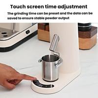 Moulin à café électrique portable de luxe en ABS et acier inoxydable, capacité 80g, 60 réglages de mouture, pour expresso, filtre et cafetière à la française