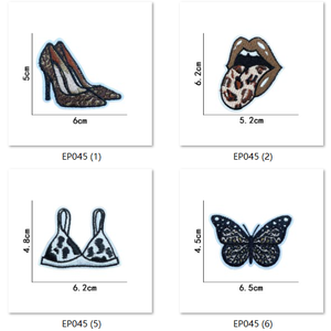 2024最新のヒョウ柄刺Embroideryパッチ休暇アップリケパッチ刺Embroideryアイロン刺繍パッチ - Product Image 4