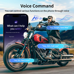 Fodsports FX7 2000m xe máy Mũ bảo hiểm Tai nghe Bluetooth 10 tay đua lưới không thấm nước IP67 xe máy liên lạc trong - Product Image 4