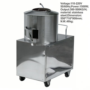Máquina Peladora de Patatas Automática de Acero Inoxidable 450, Peladora de Patatas Confiable, Máquina Lavadora y Peladora de Patatas - Product Image 3