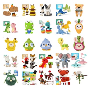 Vente chaude DIY Crochet <span class=keywords><strong>Kit</strong></span> Artisanat Animal Crochet <span class=keywords><strong>Kit</strong></span> Diy Hibou Renard Dinosaure Tortue Animal Crochet <span class=keywords><strong>Kit</strong></span> pour Débutants - Product Image 2