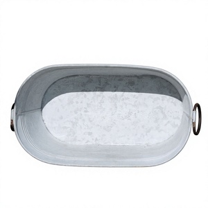 Meilleures ventes : Ensemble de jardinières rondes Rabbets gris pour extérieur, pots de fleurs décoratifs de style industriel - Product Image 6