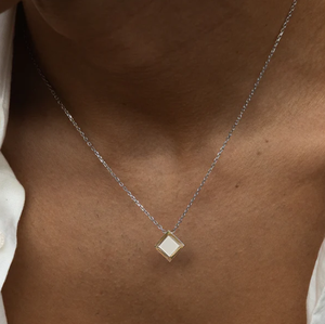 Inspire Jewelry Diseño de popularidad Collar Balear de acero inoxidable Collar de cadena romboidal Joyería de Venta caliente para mujer - Product Image 5