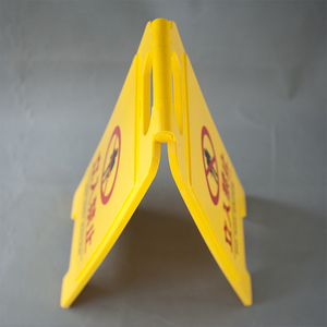 Panneau d'avertissement vertical pliable en plastique, attention sol mouillé, panneau d'avertissement pour chantier de construction, plaque d'information pour hôtel, toilettes - Product Image 5