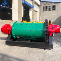 Équipement minier chinois à petite échelle, 1 tonne par heure, 4450*1850*1500, 18,5 KW, broyeur à billes continu à eau avec roulement à billes en acier