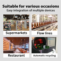 Escáner de Código de Barras de Escritorio USB con Sensor Inteligente Omnidireccional 1D 2D SHUNQI, Lector de Manos Libres con Detección Automática para Tiendas y Supermercados