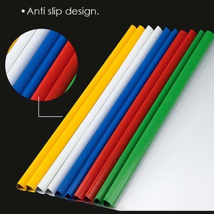 Foska Long-lasting and Sturdy Assorted Colors <strong>Sliding</strong> <strong>Bar</strong> Clear <strong>Report</strong> <strong>Covers</strong> for Standard A4 Sized Documents - Product Image 4