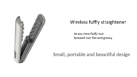Fer à lisser et à boucler sans fil 2-en-1 Mini fer plat de voyage Chargement USB-C Lisseur de voyage sans fil