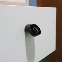 Serrure intelligente Qidots, serrure biométrique à empreintes digitales en alliage de zinc sans clé pour portes en bois/aluminium/acier avec application