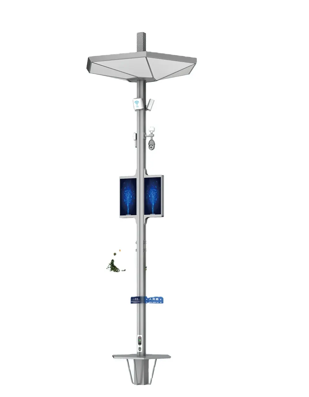 Weclouds iot умный осветительный столб для умного города с камерой видеонаблюдения, зарядка, светодиодный экран, Wi-Fi ap
