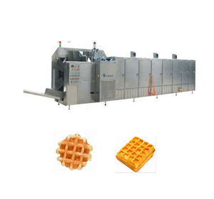 Turnkey Project Automatic <b>Waffle</b> Production Line With Baking Oven Stainless Steel 50-300kg/h Capacity Fully Automatic <b>Waffle</b> Pro - Product Image 2