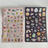 25,5*25cm Großhandel bunt bedrucktes Briefpapier Set in starrer Papier box mit Notebook-Aufklebern Markierung bänder