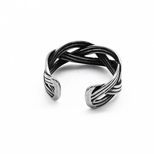 yunnique Retro Style Twisted <b>Open</b> <b>Ring</b> Titanium Steel Unisex Fashion Jewelry Gift - Product Image 3