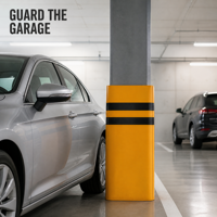 Protection de colonne de garage, protecteur de pilier, haute visibilité, orange et noir, protection antichoc en mousse PVC robuste, vente en gros OEM